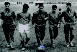 Raymond Kopa signed 6x4 inch black and white photo. Good condition Est.
