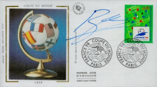 Jean Alain Boumsong signed Coupe Du Monde 1998 FDC France 98 PM Coupe Du Monde Paris France