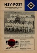 HSV Hamburg v Manchester United European Cup 31, Jul 1968 Hamburger Sport Vereins match programme.