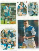 Footballers Collection of Blackburn Rovers Scrap book Approx signed 10 Magazine pages, signatures