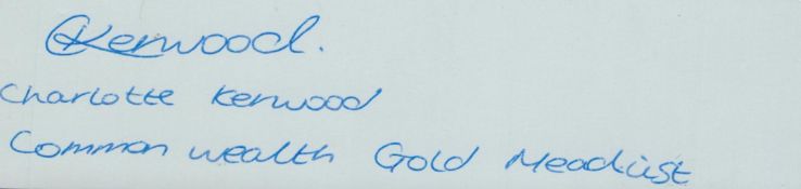 Olympics Shooting Charlotte Kerwood signed album page cutting. Kerwood was born in Cuckfield and her