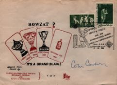 Colin Cowdrey signed FDC 1985 one day international cricket match XI VS ambassadors XI Karnataka