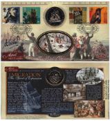 Alan Whicker signed Millennium Countdown FDC. Good condition. All autographs come with a Certificate