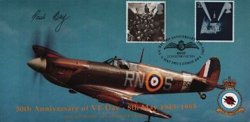 Paul Day signed 50th Anniv of VE Day FDC. Good condition. All autographs come with a Certificate