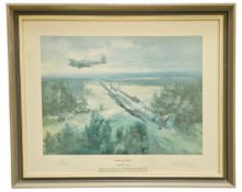 Flying Officer Frederick W. Town and artist Michael Turner signed print titled Final Victory,