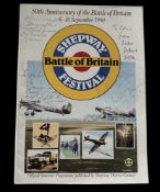 Battle of Brittain 50th Anniversary multi signed magazine, signed by Laddie Lucas, Phil Mckenzie 561