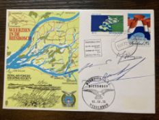 WW2 The Dutch Resistance leaders signed RAF Escaping Society cover. Signed by Jan Landgraaff, Adrian