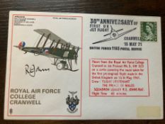 King Charles flown RAF Cranwell 1971 RAF cover. Then The prince of Wales. Signed Sqn Ldr R E