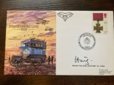 WW2 Colditz POW Earl Haig signed Hindenberg Line 1993 Great War Army Communications cover. Good