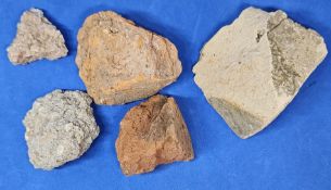 Military relic collection, Berghof Obersalzberg relics, fragments of bricks, scraps of mortar.