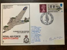 WW2 RAF Battle of Britain pilot Air Cdre Roderick Aenas Chisholm 604 sqn signed RAF North Coates