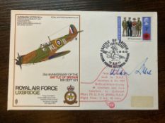 WW2 Battle of Britain Alan Deere signed SC30c RAF Uxbridge 31st Anniv Battle of Britain. Flown
