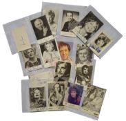 Signed promo photo and signature piece collection, Jan Leeming, Wincey Willis, Twiggy, Rosemary