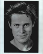Willem Dafoe signed 10x8 inch black and white photo. Good condition. All autographs come with a