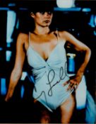 Carey Lowell signed 10x8inch colour James Bond photo. Good condition. All autographs come with a
