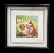 Disney Limited Edition serigraph featuring Winnie the Pooh, and the honey tree 1966, first