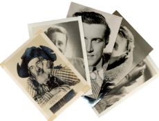 1940's actors signed collection. 5 5x3inch vintage photos. Van Johnson, Bob Walker, Gerry Hayes