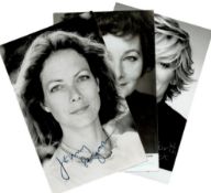 Actresses signed collection. 3 6x4inch black and white photo. Gillian Taylforth, Jenny Seagrove