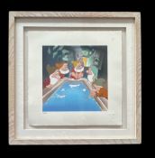 Disney Limited Edition serigraph featuring Walt Disney`s 1st feature Snow White and the Seven Dwarfs