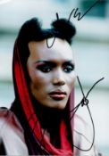 Grace Jones signed 12x8inch colour James Bond photo. Good condition. All autographs come with a