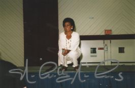 Nichelle Nichols signed 6x4 inch colour photo. Good condition Est.