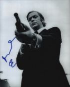 Michael Caine signed 10x8 inch black and white photo. Good condition Est.