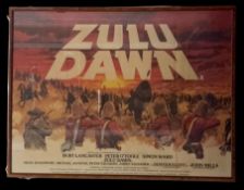Zulu Dawn 41x31inch framed and mounted vintage movie poster featuring the 1979 historical war film