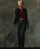 Uma Thurman signed 10x8 inch colour photo. Good condition Est.