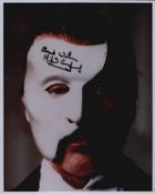 Michael Crawford signed 10x8 inch Phantom of the Opera colour photo. Good condition Est.