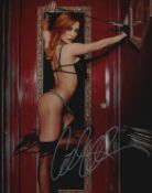 Gillian Anderson signed 10x8 inch colour photo. Good condition Est.
