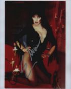 Cassandra Peterson signed Elvira Mistress of the Dark 10x8 inch colour photo. Good condition Est.