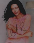 Catherine Zeta Jones signed 10x8 inch colour photo. Good condition Est.