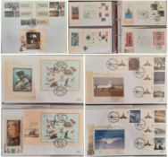 Benham FDC collection all gilded with 22 Carat Gold approx 30 covers. Subjects include Charles
