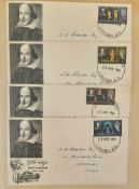 Vintage FDC collection 40+ covers all with stamps and post marks. Subjects include William
