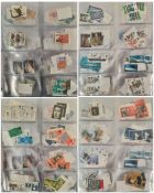 Large Stamp collection presented in a folder all with post marks. May yield good value. Good