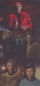 Star Trek - Actor Morgan Woodward. Three signed photos, two are 11x8 inches, one is slightly