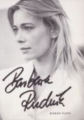 Barbara Rudnik signed 6x4 inch black and white promo photo. Good condition Est.