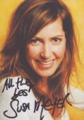 Susan Meyer signed 6x4 inch colour promo photo. Good condition Est.