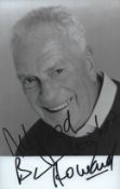Barry Howard signed 6x4 inch black and white photo with accompanying ALS. Good condition Est.