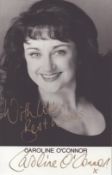 Caroline O'Connor signed 6x4 inch black and white photo promo photo. Good condition Est.