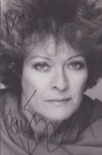 Janet Suzman signed 6x4 inch black and white promo photo. Good condition Est.
