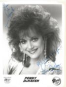 Penny DeHaven signed 10x8inch black and white promo photo. Music autograph. Good condition. All