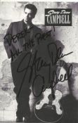 Stacy Dean Campbell signed 7x5inch black and white promo photo. Dedicated. Music autograph. Good