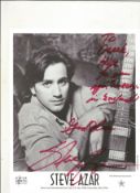 Steve Azar signed 10x8inch black and white promo photo. Music autograph. Good condition. All