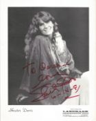 Skeeter Davis signed 10x8inch black and white promo photo. Dedicated. Music autograph. Good