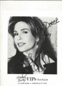 Stephanie Bentley signed 10x8inch black and white promo photo. Dedicated. Music autograph. Good