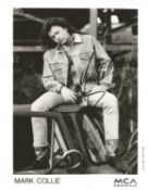 Mark Collie signed 10x8inch black and white promo photo. Music autograph. Good condition. All