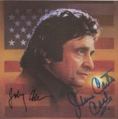 Johnny Cash signed 10x8inch colour photo. Music autograph. Good condition. All autographs come