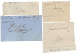 Historical clipped signature collection. Contains Lord Roberts, Prince George of Cambridge, Lord