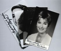 Actresses signed collection. Contains 4 6x4inch black and white photos including Ann Blyth. Good